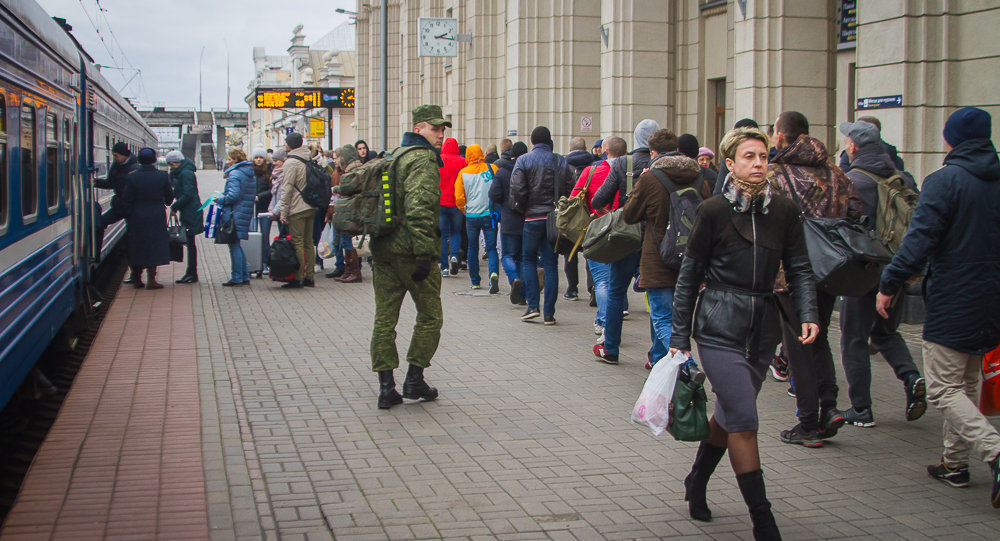 Проводы на вокзале